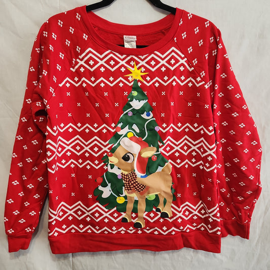 Kids Large 11/13 Rudolph Christmas Sweater