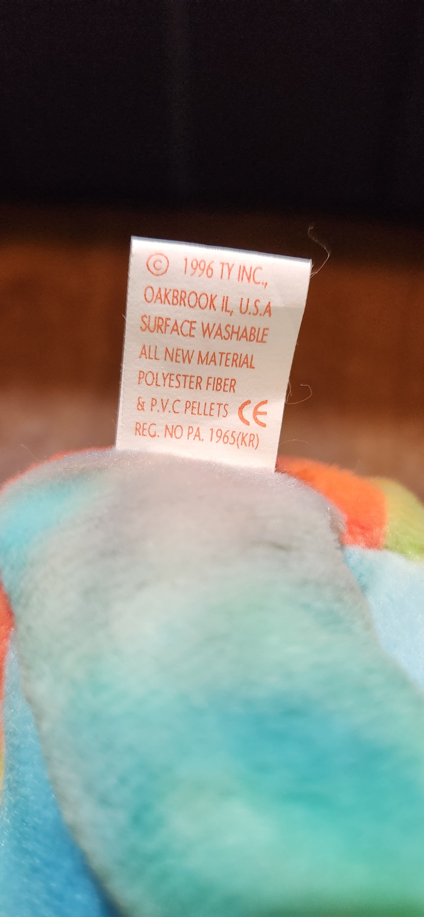Peace Bear Beanie Baby