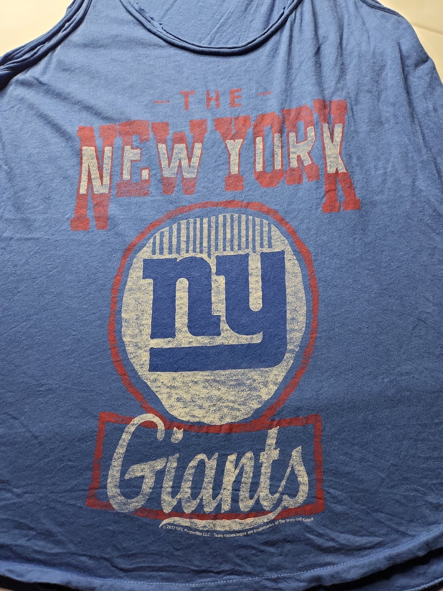 JUNK FOOD NY Giants Tank Size Small